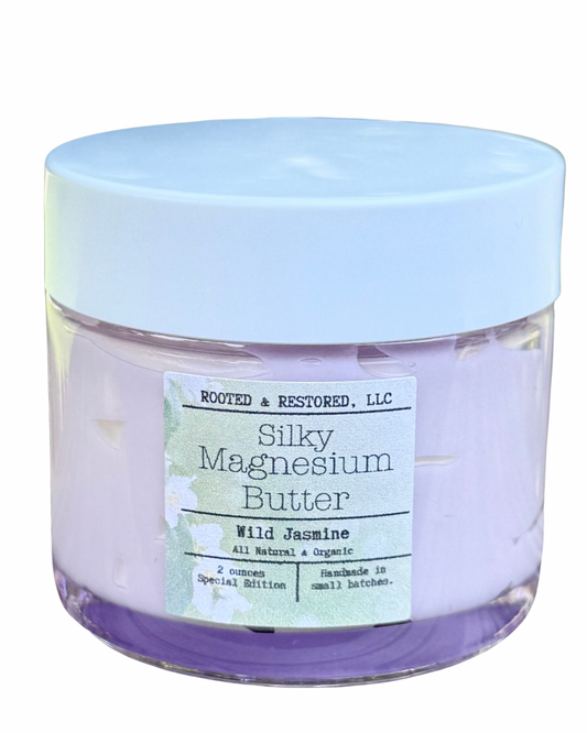 SOLD OUT! Special Edition! Wild Jasmine Silky Magnesium Butter 2 oz.
